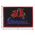 Vespa Scooter Style-2 Embroidered Iron On Patch